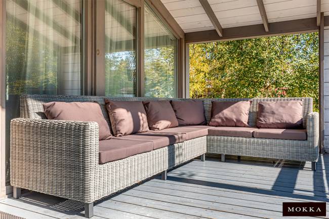 MOKKA БЕЛЛА / BELLA диван угловой, серый