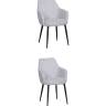 Стул обеденный Katys светло-серый рогожка 2 шт.