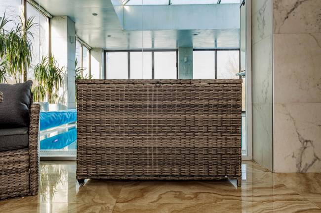 Сундук для хранения KARL 120 c колесиками серый Сундук для хранения KARL 120 c колесиками серый