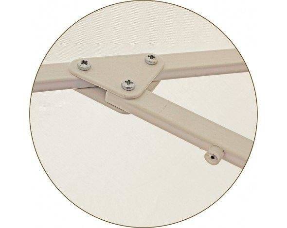 Зонт Митек 2,5х2,5 м с воланом, стальной с подставкой, стойка 40 мм