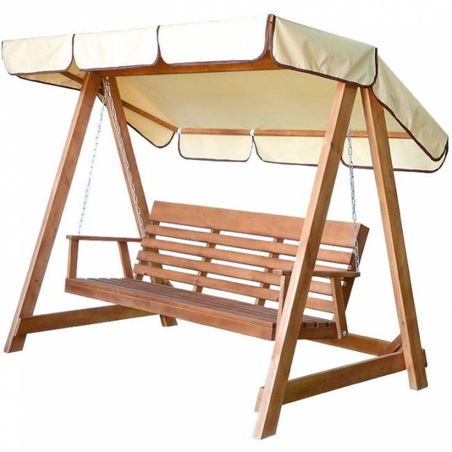 Садовые качели "СЕЛЕНА", не окрашенные