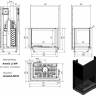 Топка AMELIA/L/BS/G, Г-образное стекло слева, гильотина