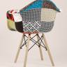 Кресло Eames DSW пэчворк