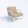 Лаунж зона ESTIVO бежевая - белый каркас
