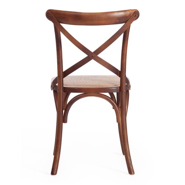 Стул Cross/Кросс (мод.CB2001) дерево вяз, 49,5х53,5х87см, темный орех №5 орех темный дерево вяз