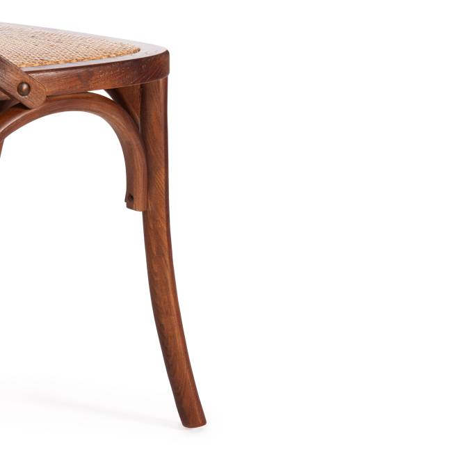 Стул Cross/Кросс (мод.CB2001) дерево вяз, 49,5х53,5х87см, темный орех №5 орех темный дерево вяз