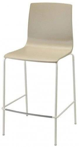 Стул полубарный пластиковый Alice Barstool лен, тортора 470х500х1000 мм Стул полубарный пластиковый Alice Barstool лен, тортора 470х500х1000 мм