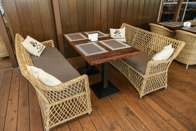 "Латте" диван двухместный из искусственного ротанга, цвет соломенный "Латте" диван двухместный из искусственного ротанга, цвет соломенный