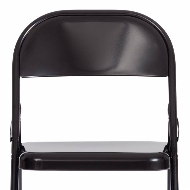Стул складной FOLDER (mod. 3023(II)) металлический, 46,5 x 48 x 75, (Black) (Комплект из 6 шт.) черный металлический