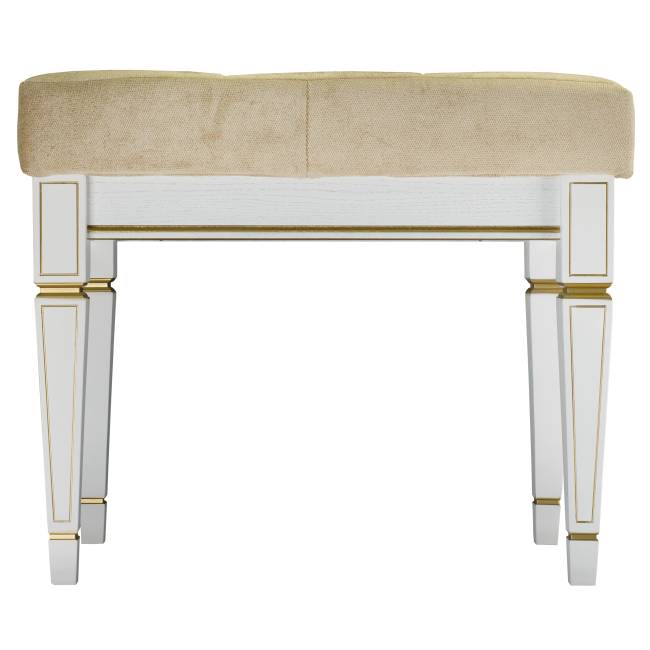 Банкетка Васко В 97Н белый ясень/золото