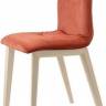 Стул с обивкой Natural Alice Pop беленый бук, красный 510х460х840 мм
