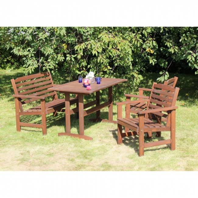 Набор мебели Стэнхамн из сосны, коричневый Набор мебели Стэнхамн из сосны, коричневый