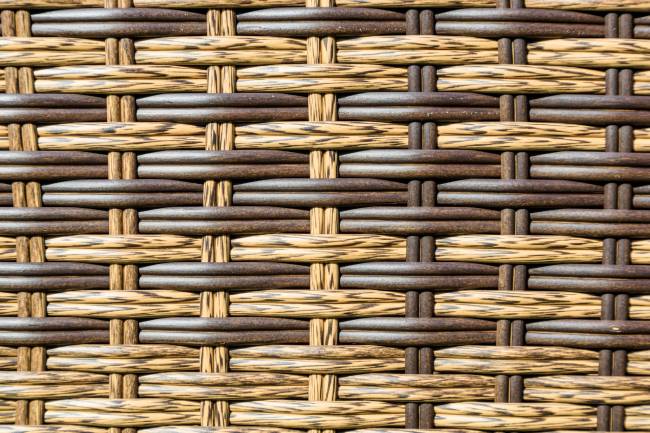 Обеденный комплект FIONA из искусственного ротанга в коричневом цвете