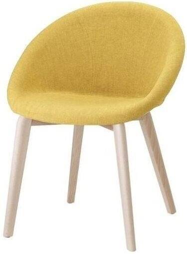 Кресло с обивкой Natural Giulia Pop натуральный бук, желтый 610х590х800 мм Кресло с обивкой Natural Giulia Pop натуральный бук, желтый 610х590х800 мм