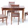 Обеденная группа Верди 120 со стульями Рич/ ромб коричневый, Орех