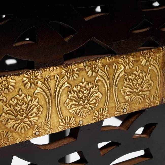 Столик Secret De Maison FUMO ( mod. ND-027) дерево манго, 38x46, этническая роспись этническая роспись дерево манго