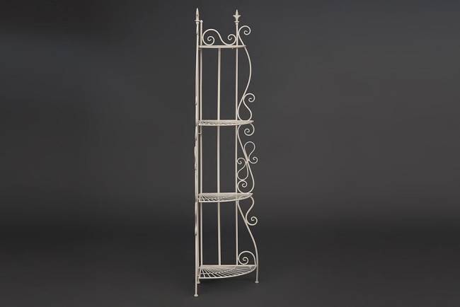 Этажерка угловая Secret De Maison 001 стальной сплав, 50х35х160см, butter white