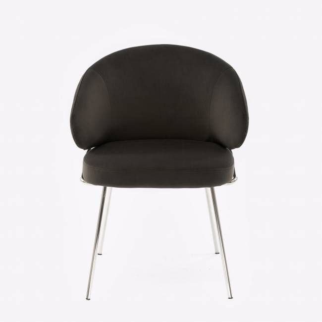 Дизайнерский стул Cosmos графит, основание хром Дизайнерский стул Cosmos графит, основание хром