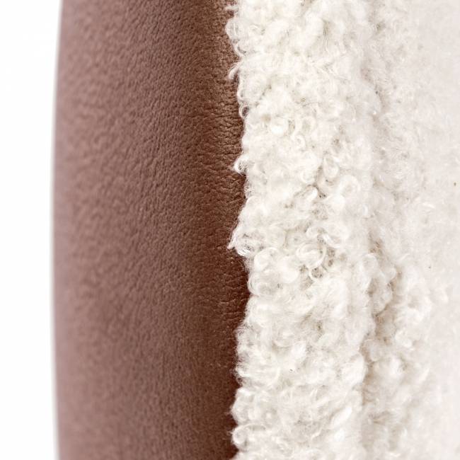 Кресло EGG STYLE CHAIR коричневый, белый, экокожа