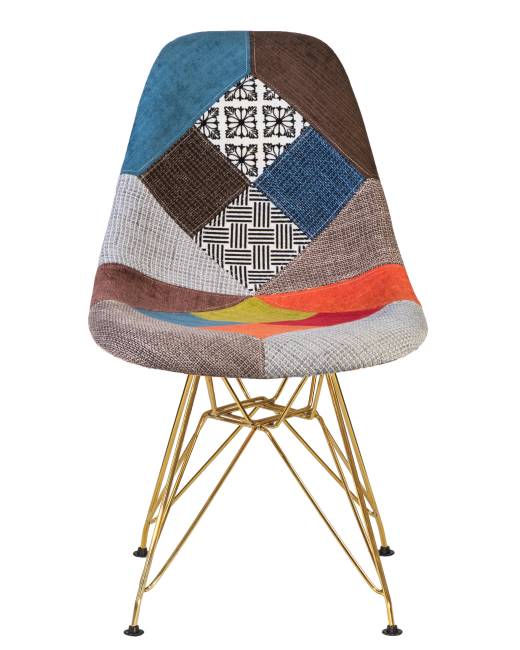 Стул обеденный DOBRIN DSR, ножки золотые, цвет мозайка