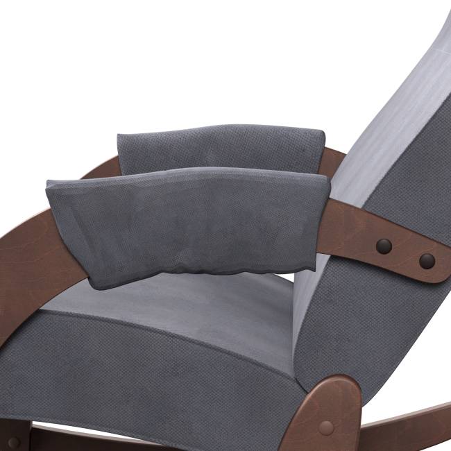 Кресло-качалка Каула М Ткань Макс 965, каркас орех