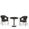 Кофейны комплект плетеной мебели T601/Y79A-W53 Brown (2+1) Кофейны комплект плетеной мебели T601/Y79A-W53 Brown (2+1)