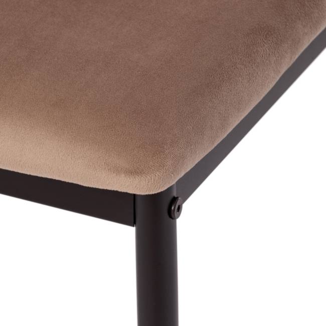 Стул CAPRI (mod. 39) металл, вельвет, 49.5 х 41 х 93,5 см, Beige (бежевый) HLR8 / черный (Комплект из 4 шт.) Стул CAPRI (mod. 39) металл, вельвет, 49.5 х 41 х 93,5 см, Beige (бежевый) HLR8 / черный (Комплект из 4 шт.)