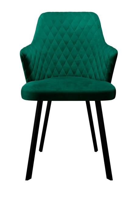 Стул DikLine 245 поворотный, К13 изумруд, ножки черные Стул DikLine 245 поворотный, К13 изумруд, ножки черные
