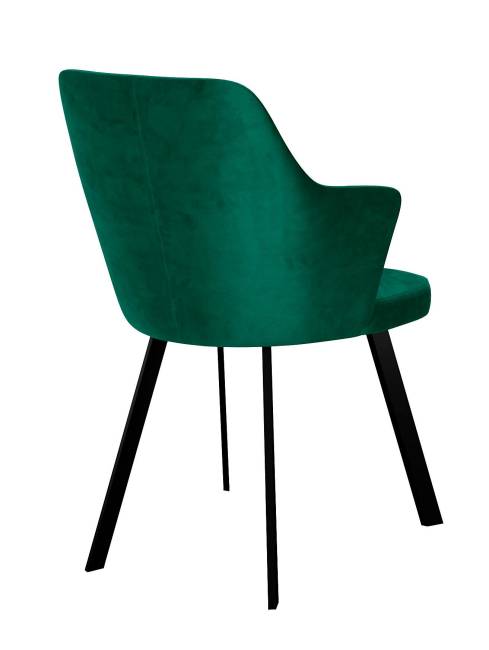 Стул DikLine 245 поворотный, К13 изумруд, ножки черные Стул DikLine 245 поворотный, К13 изумруд, ножки черные