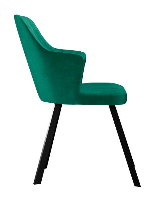 Стул DikLine 245 поворотный, К13 изумруд, ножки черные Стул DikLine 245 поворотный, К13 изумруд, ножки черные