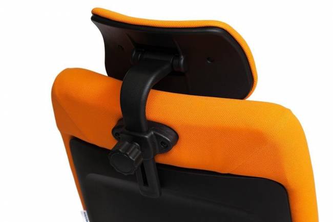 Кресло офисное «Кара-1» (Kara-1 orange) (Оранжевая ткань)