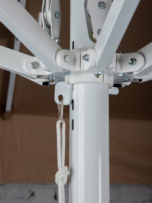 Зонт с центральной опорой 4,0х4,0 м, "СТАНДАРТ 60" квадратный (600D), бежевый Зонт с центральной опорой 4,0х4,0 м, "СТАНДАРТ 60" квадратный (600D), бежевый