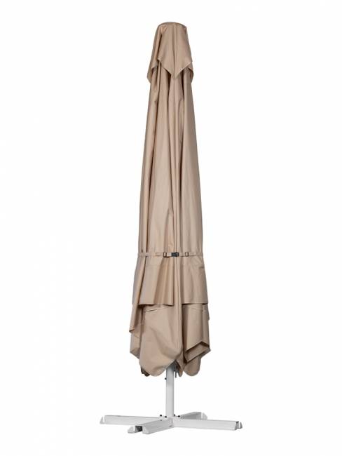 Зонт с центральной опорой 4,0х4,0 м, "СТАНДАРТ 60" квадратный (600D), бежевый Зонт с центральной опорой 4,0х4,0 м, "СТАНДАРТ 60" квадратный (600D), бежевый