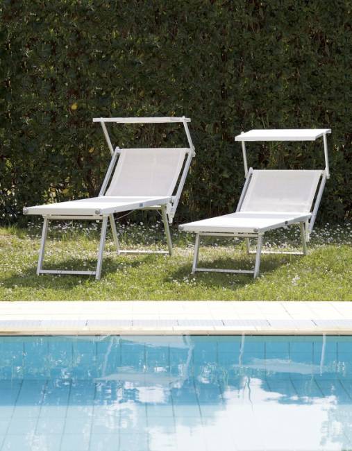 Шезлонг-лежак металлический Big серебристый 2040х840х470 мм Шезлонг-лежак металлический Big серебристый 2040х840х470 мм