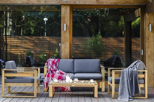 Диван из акации BOOKA 2-х местный