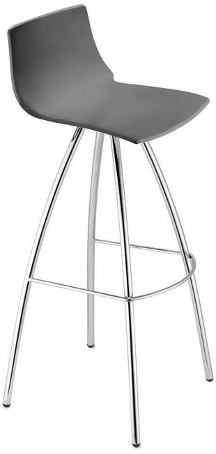 Стул барный пластиковый Day антрацит 470х420х1030 мм Стул барный пластиковый Day антрацит 470х420х1030 мм