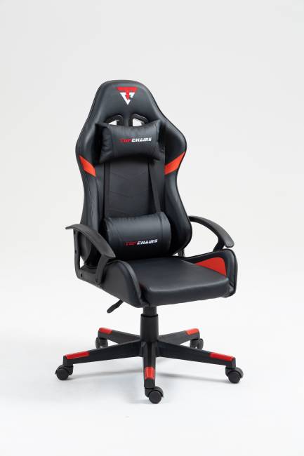 Кресло спортивное TopChairs Warden черно-красный