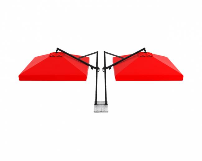 Зонт профессиональный двухкупольный 7.5х3 м Banana Plus Double 7500х3000 мм