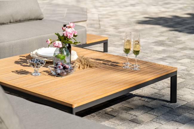 "Амальфия" трансформирующаяся лаунж-зона из алюминия, цвет графит