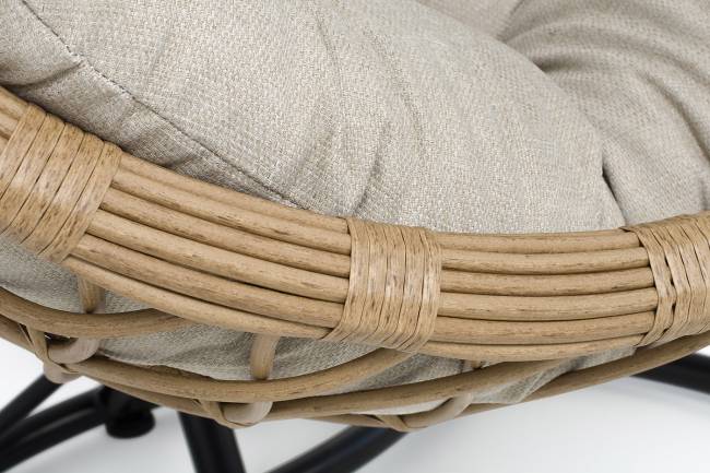 "Венеция" подвесное кресло-кокон из искусственного ротанга, цвет соломенный с бежевой подушкой "Венеция" подвесное кресло-кокон из искусственного ротанга, цвет соломенный с бежевой подушкой