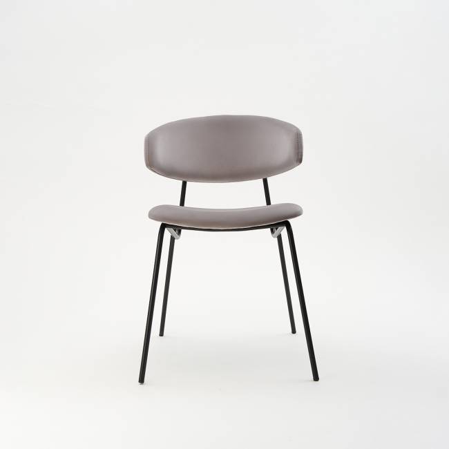 Дизайнерский стул FIT серый, черный металл Дизайнерский стул FIT серый, черный металл