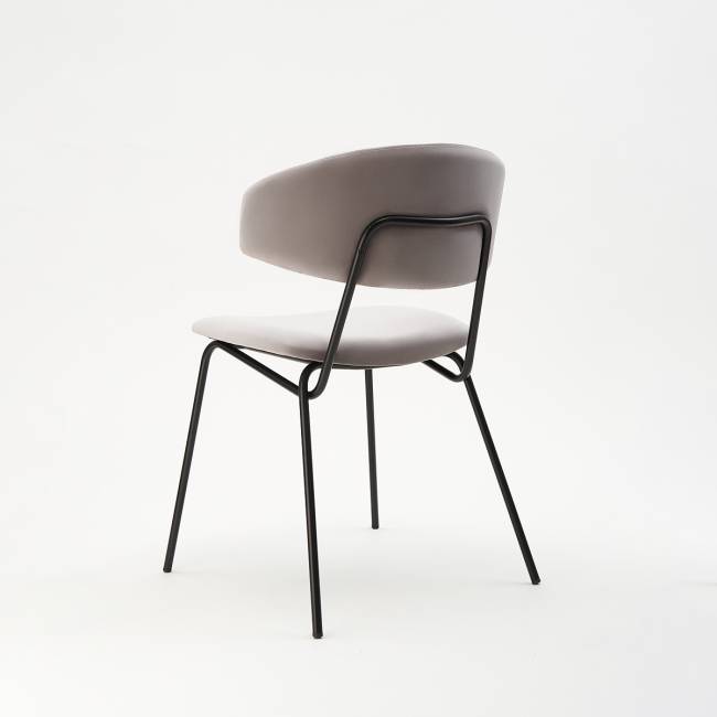 Дизайнерский стул FIT серый, черный металл Дизайнерский стул FIT серый, черный металл