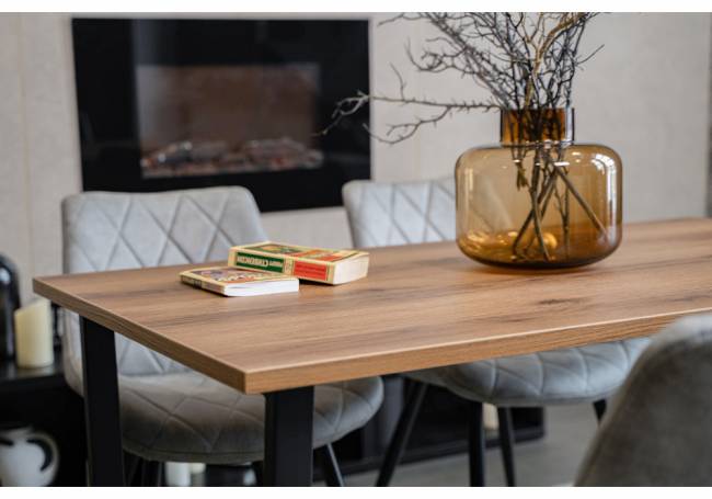 Лота Лофт 120 25 мм дуб делано темный / черный матовый