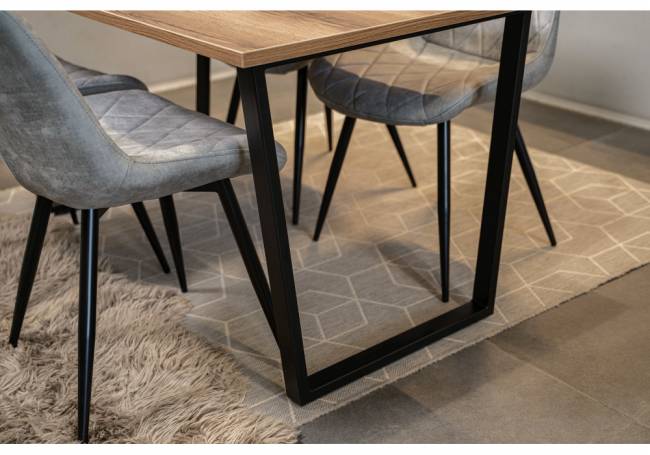 Лота Лофт 120 25 мм дуб делано темный / черный матовый