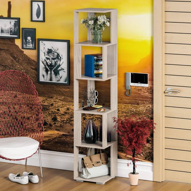 Стеллаж СВК цвет ясень шимо светлый Стеллаж СВК цвет ясень шимо светлый