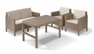 Orlando set + Lyon wicker table