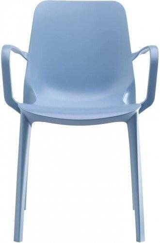 Кресло пластиковое Ginevra голубой 570х560х860 мм Кресло пластиковое Ginevra голубой 570х560х860 мм