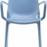 Кресло пластиковое Ginevra голубой 570х560х860 мм Кресло пластиковое Ginevra голубой 570х560х860 мм