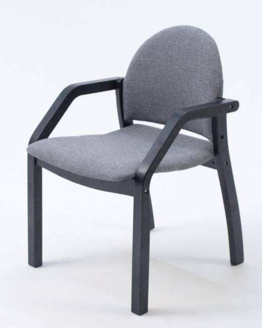 Стул-кресло Джуно 2.0 чёрный/графит