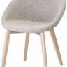 Кресло с обивкой Natural Giulia Pop натуральный бук, светло-серый 610х590х800 мм